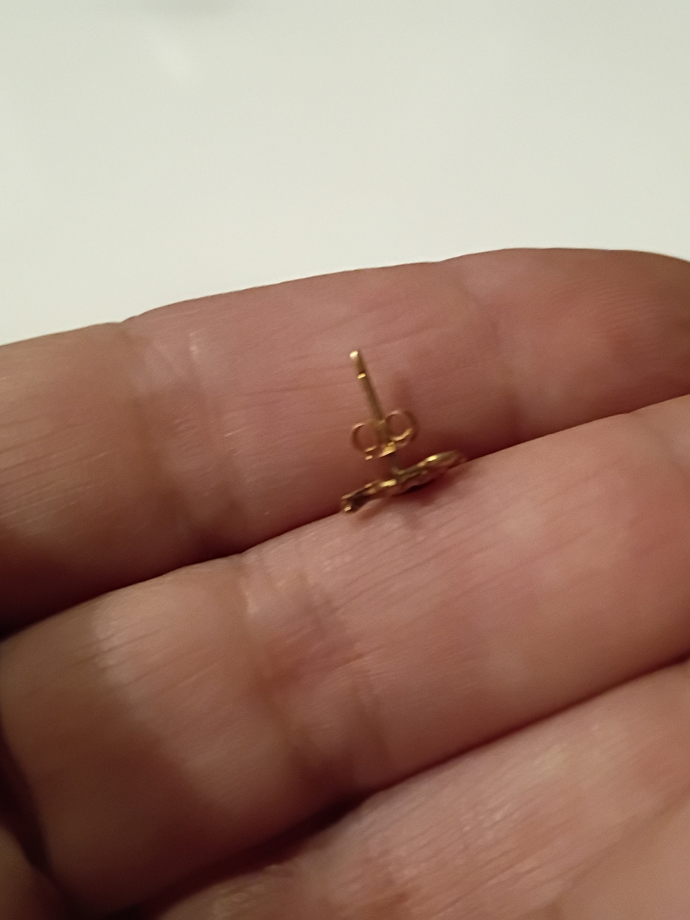 Gold Turtle Earring - Picture 3 of 3
